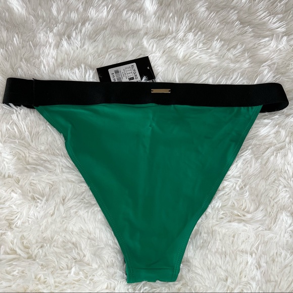 NEW Sommer Ray Color Block Bikini Bottom Green Size XL - Picture 5 of 6
